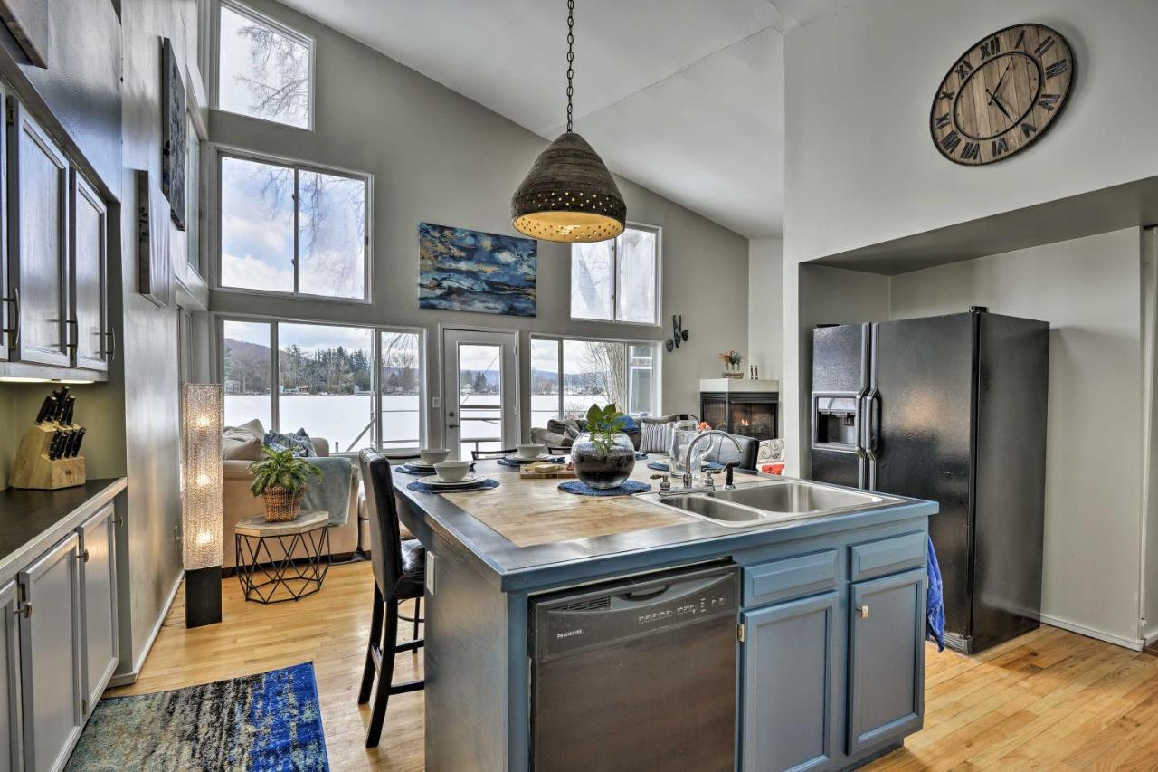 Waterfront Deruyter Home With Private Dock! New Woodstock Экстерьер фото