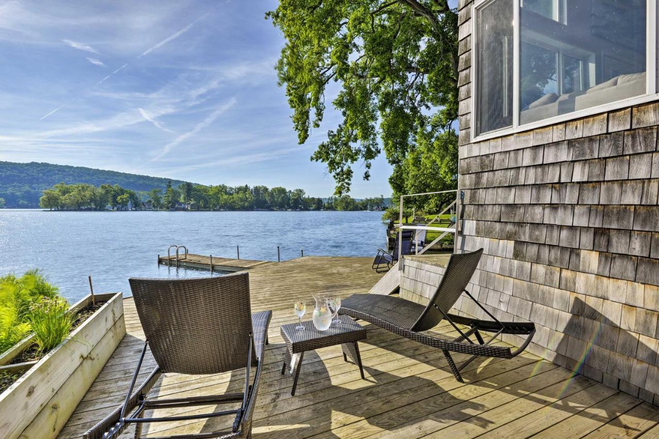 Waterfront Deruyter Home With Private Dock! New Woodstock Экстерьер фото