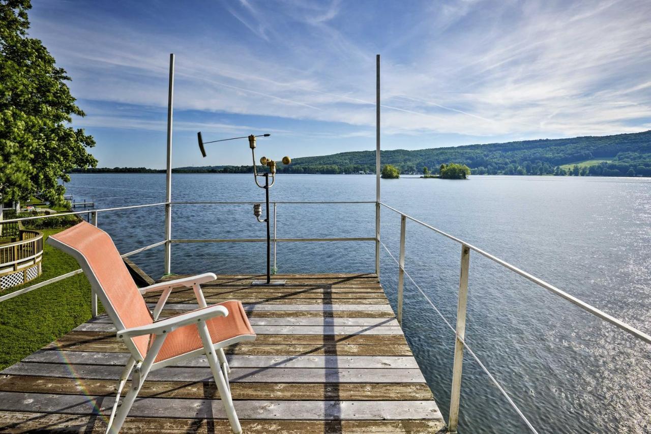 Waterfront Deruyter Home With Private Dock! New Woodstock Экстерьер фото